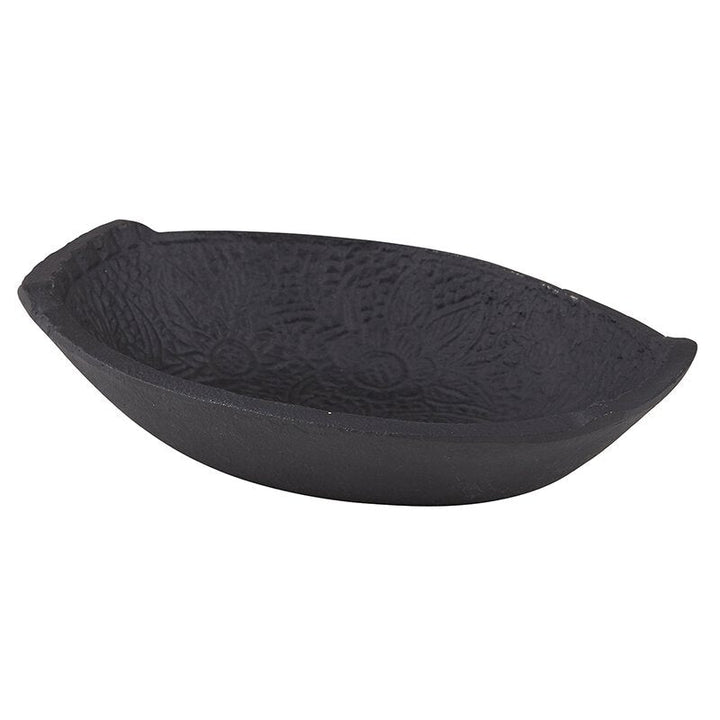 Oval Bowl Embossed - Cast Iron