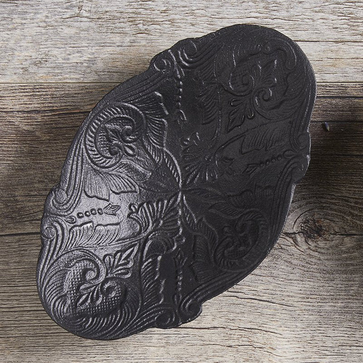 Oval Bowl Ornate - Cast Iron