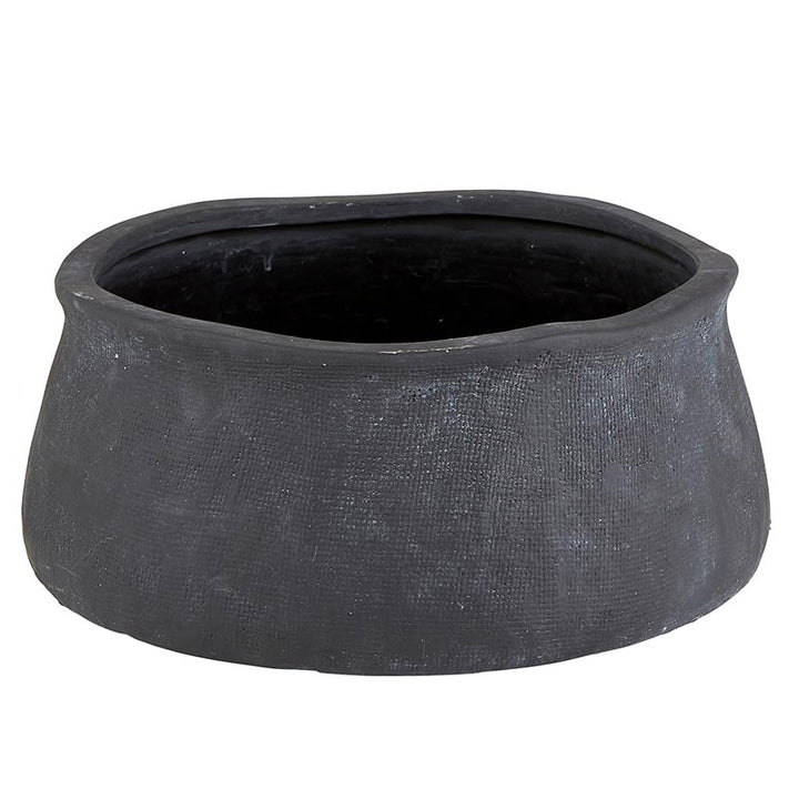 Matte Black Ceramic Planter