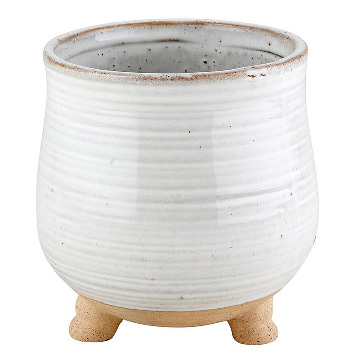 Porcelain Pot w/Legs - MED