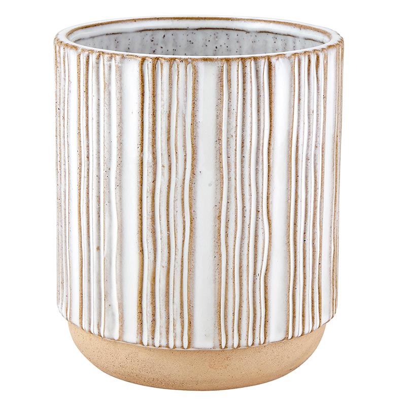 Porcelain Textured Round Pot - LGE