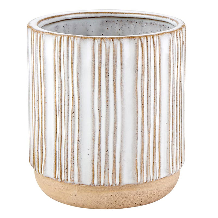 Porcelain Textured Round Pot - MED