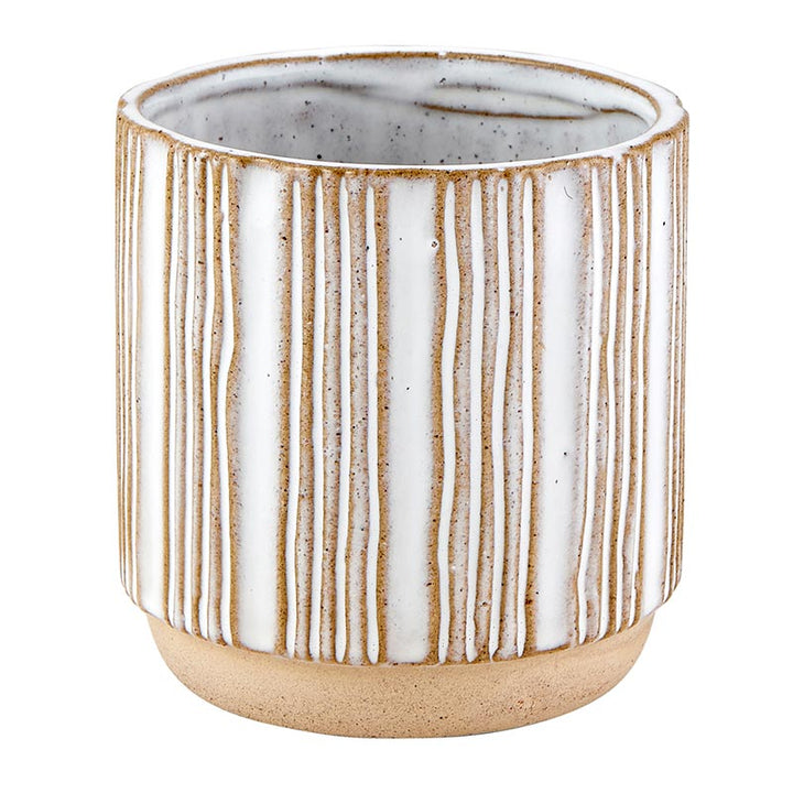 Porcelain Textured Round Pot - SML