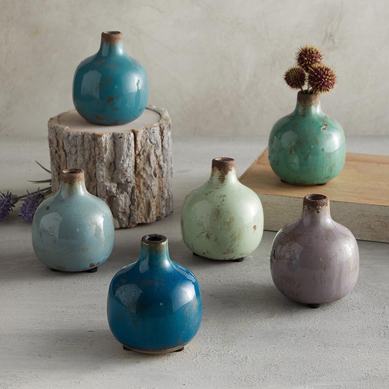 Mini Vase - Ocean Blue