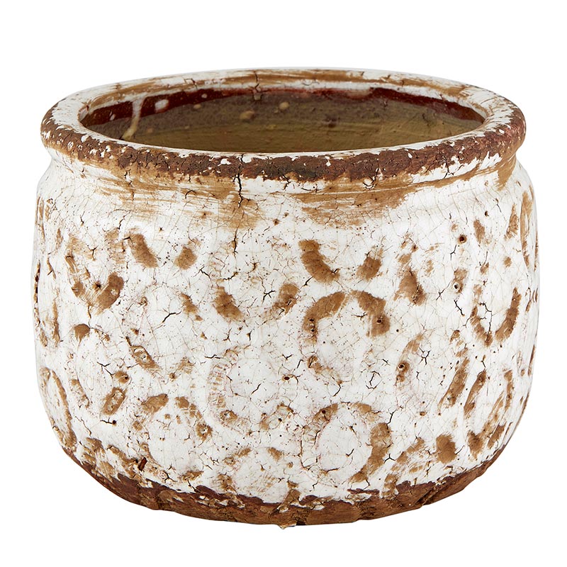 Vintage Cream Planter - LGE
