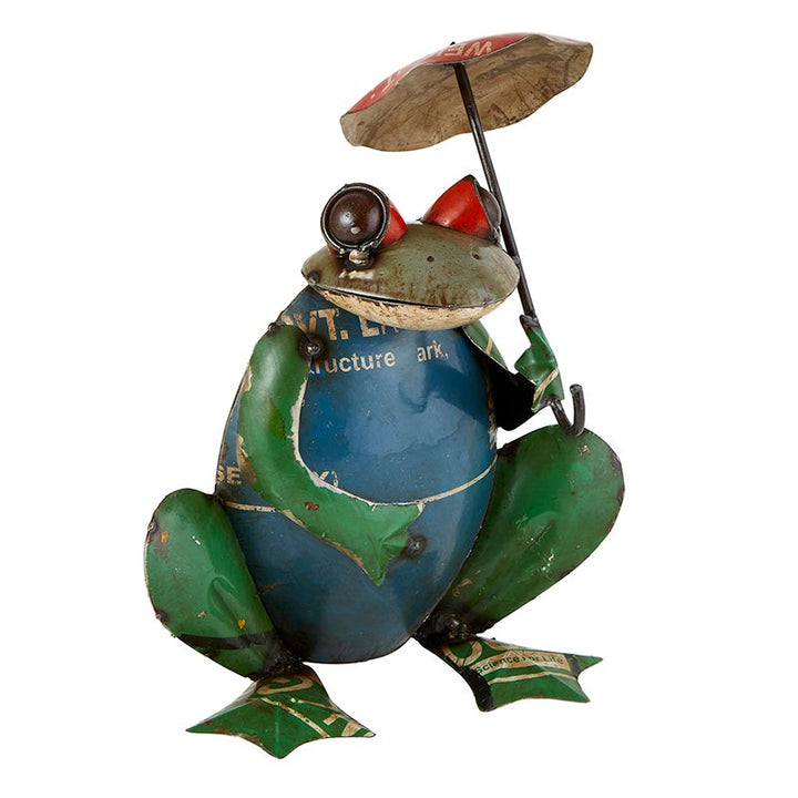 Iron Frog with Umbrella