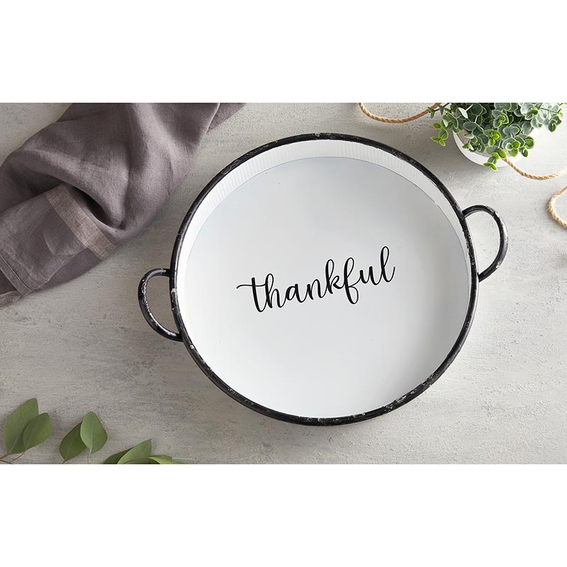 Round Tray - Thankful