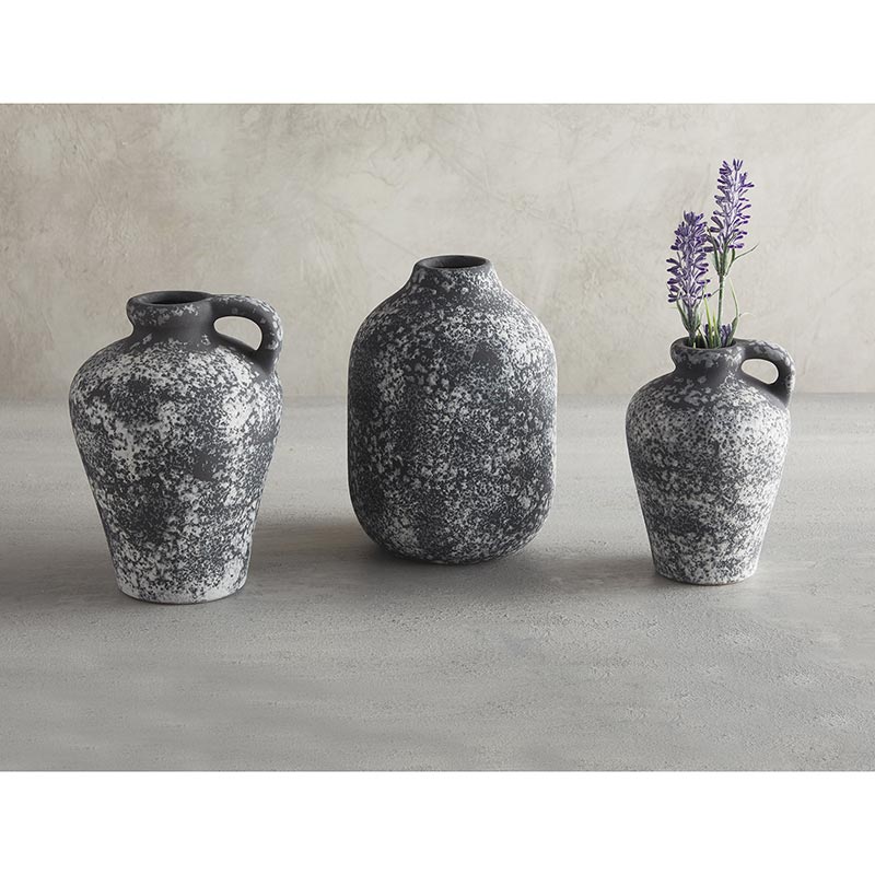 Black Vase with Handle - SML