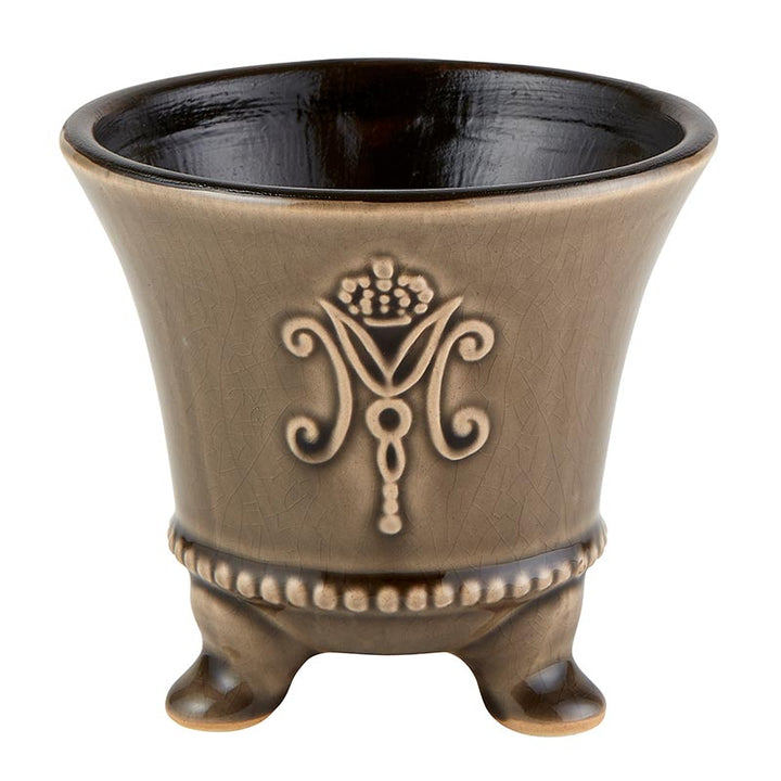 Footed Vase Grey