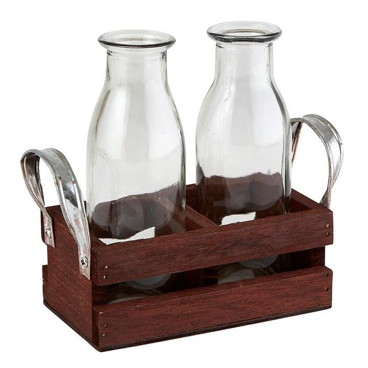 Mini Bottle Vase - 2 Glasses