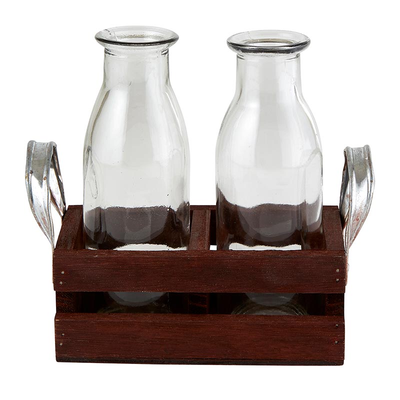 Mini Bottle Vase - 2 Glasses