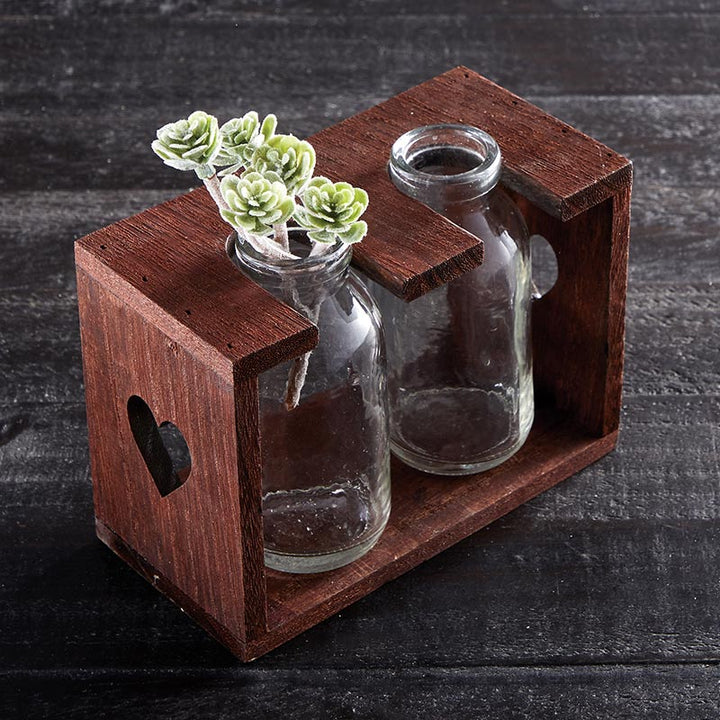 Mini Bottle Holder - 2 Glasses