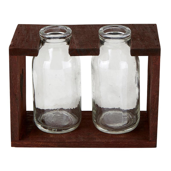 Mini Bottle Holder - 2 Glasses