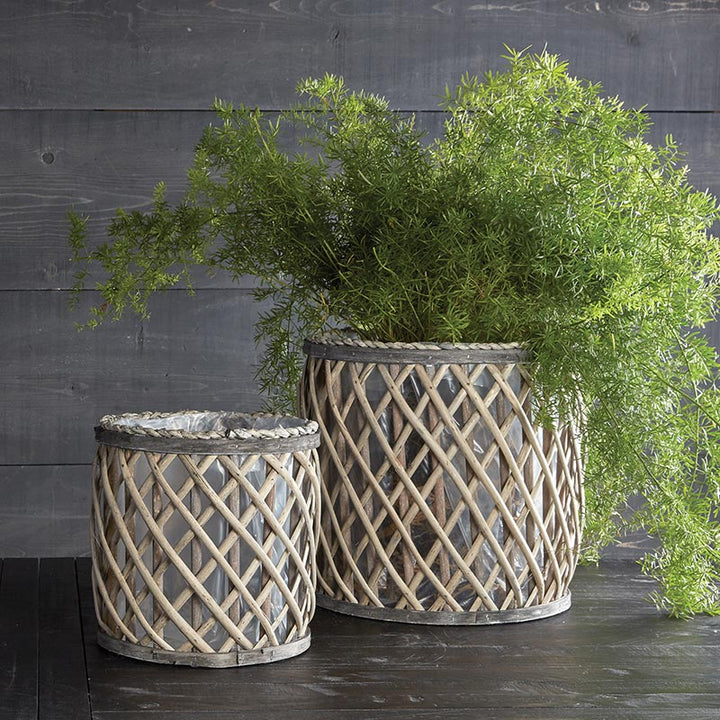 Willow Basket Set Round