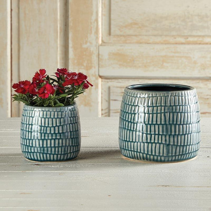 Cream & Grey Planter - SML