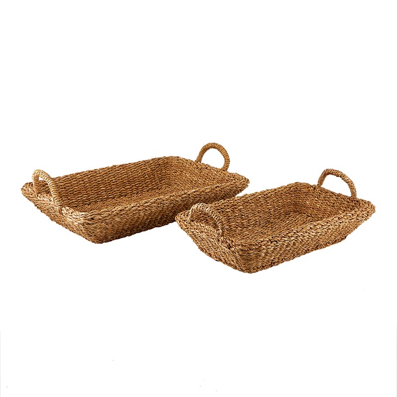 Seagrass Basket - Rect Tray Set/2