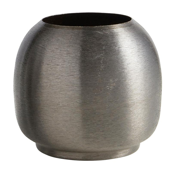 Brushed Black Vase - SML