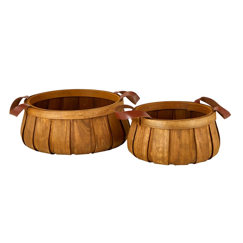 Wooden Chip Basket Set