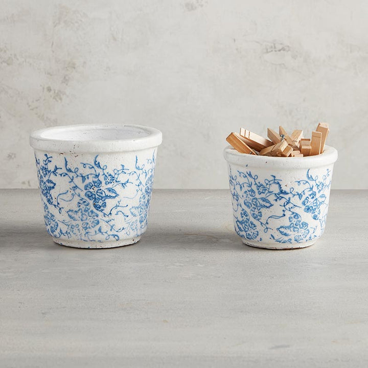 Vintage Blue Pot - LGE