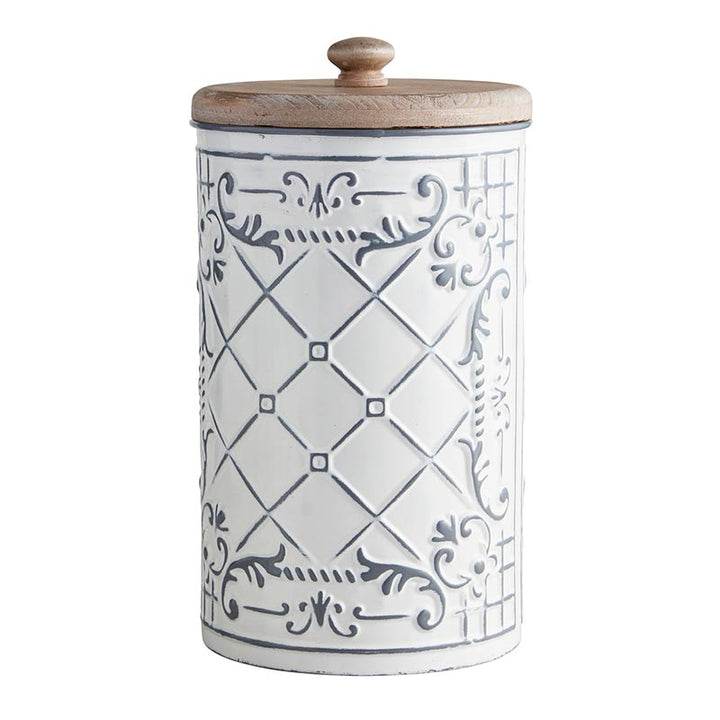 Canister With wooden Lid - SML