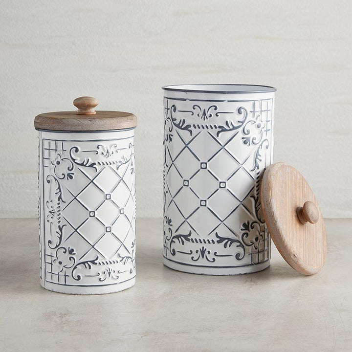 Canister With Wooden Lid - LGE