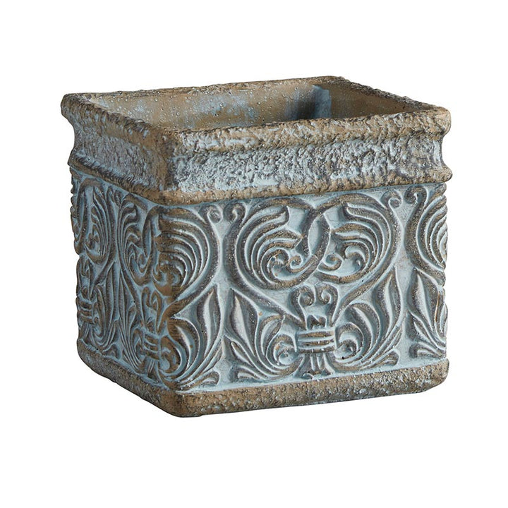 Ornate Square Pot - SML