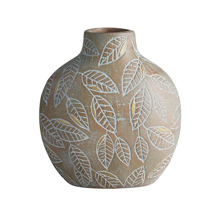 Leaf Embossed Vase
