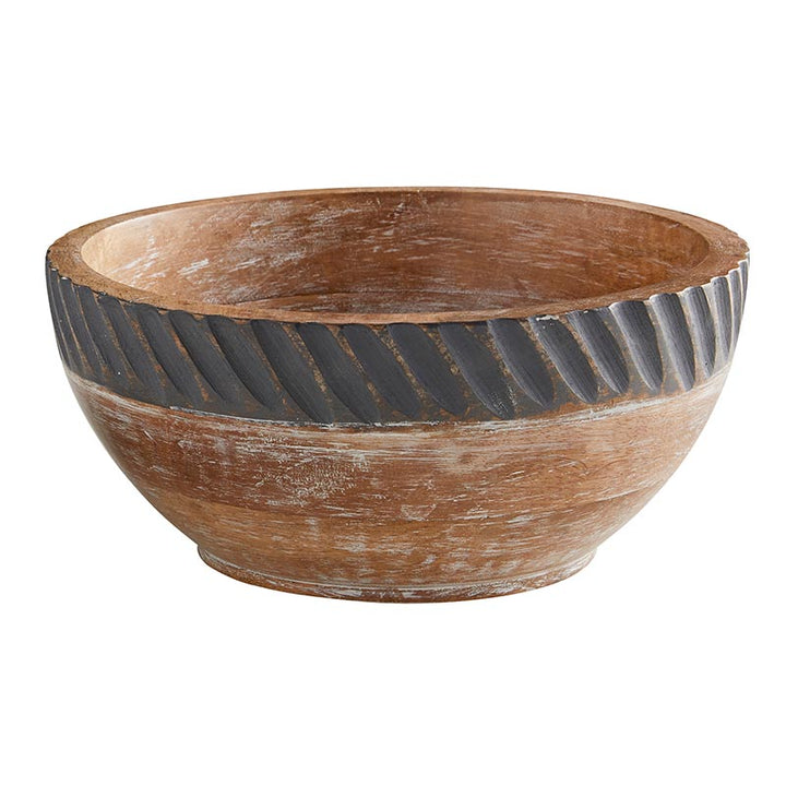 Carved Wooden Bowl - SML