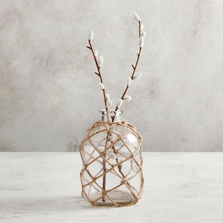 Glass Vase With Twine