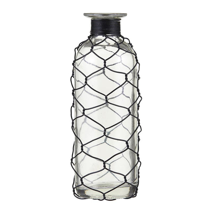 Glass Vase W/ Wire - Petite