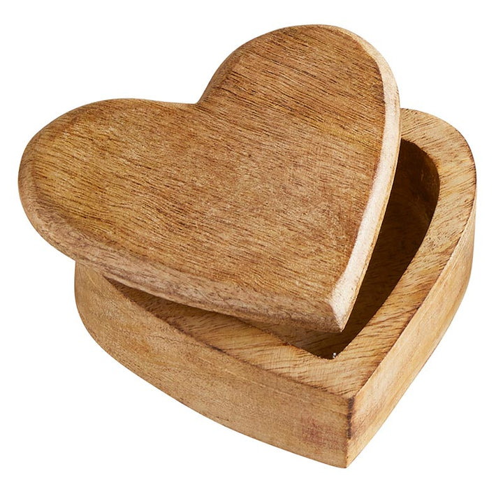 Wooden Heart Box - SML