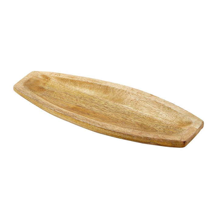 Wood Boat Shape Platter - SML