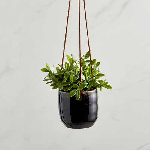 Navy Hanging Vase
