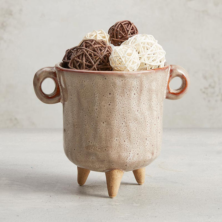 Vase Tan w/Handles