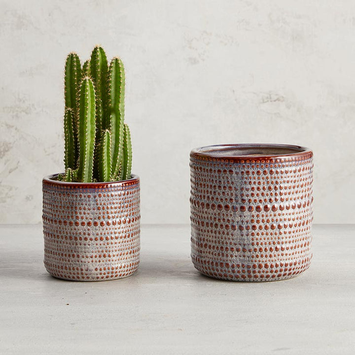 Smoke Dotted Planter - LGE