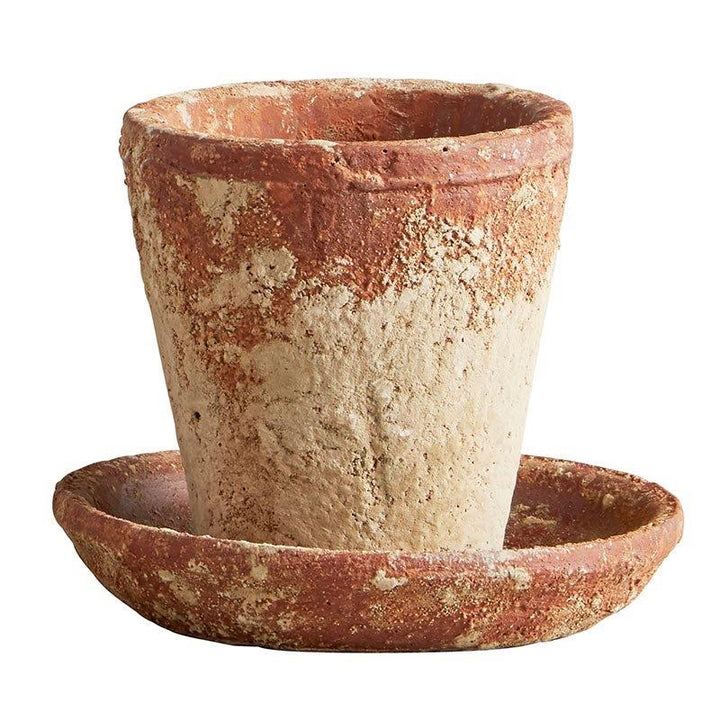 Rustic Brick Red Pot- MED
