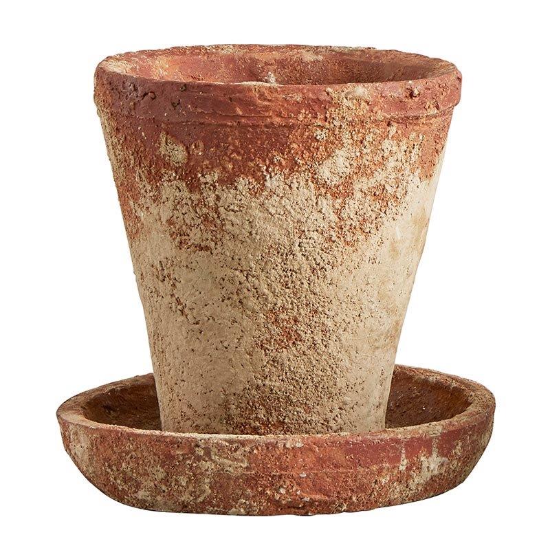 Rustic Brick Red Pot - LGE