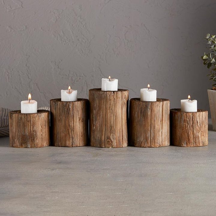 Bark Candle Holder - SML