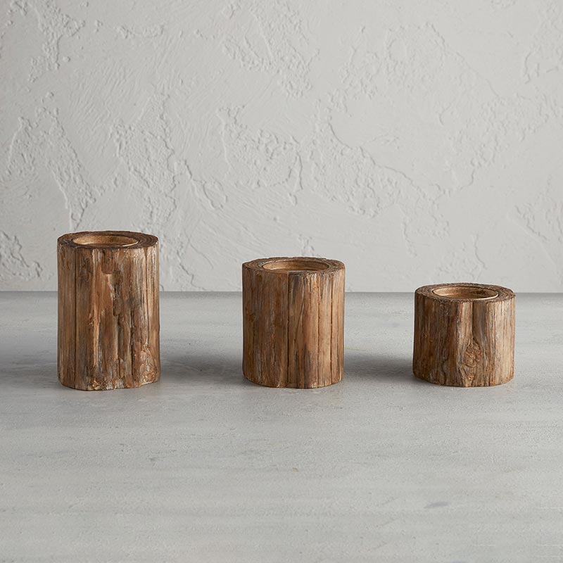 Bark Candle Holder - SML