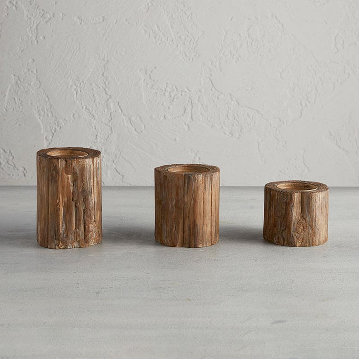 Bark Candle Holder - SML
