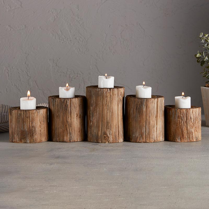 Bark Candle Holder - LGE