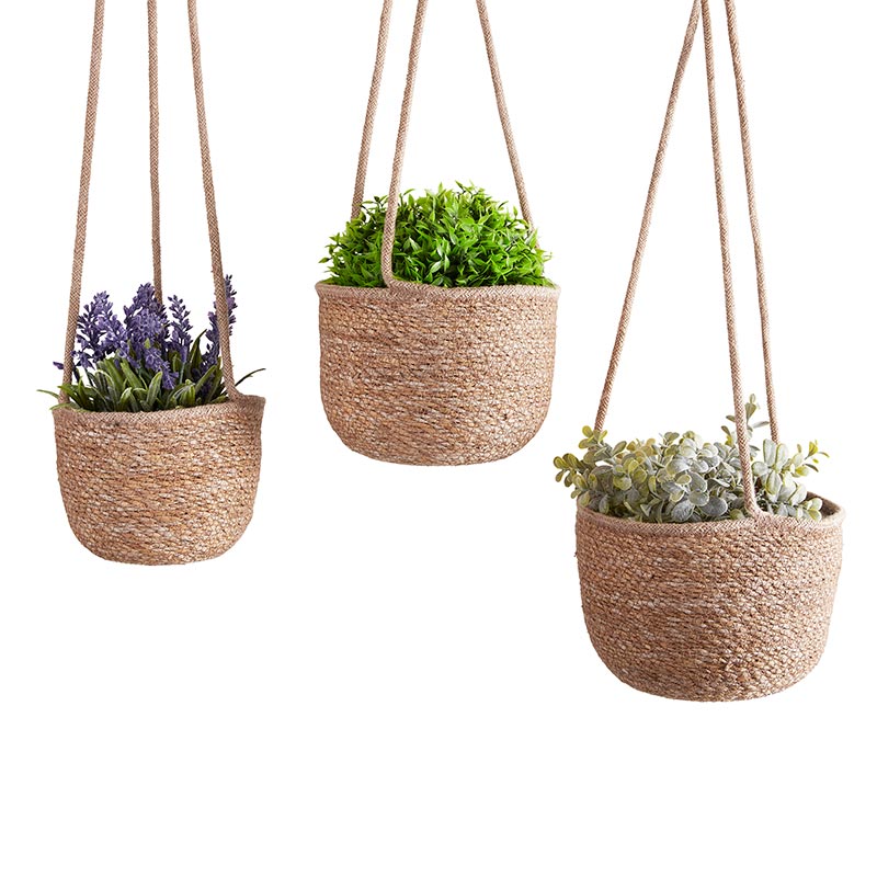 Seagrass Hanging Basket - Round Set/3