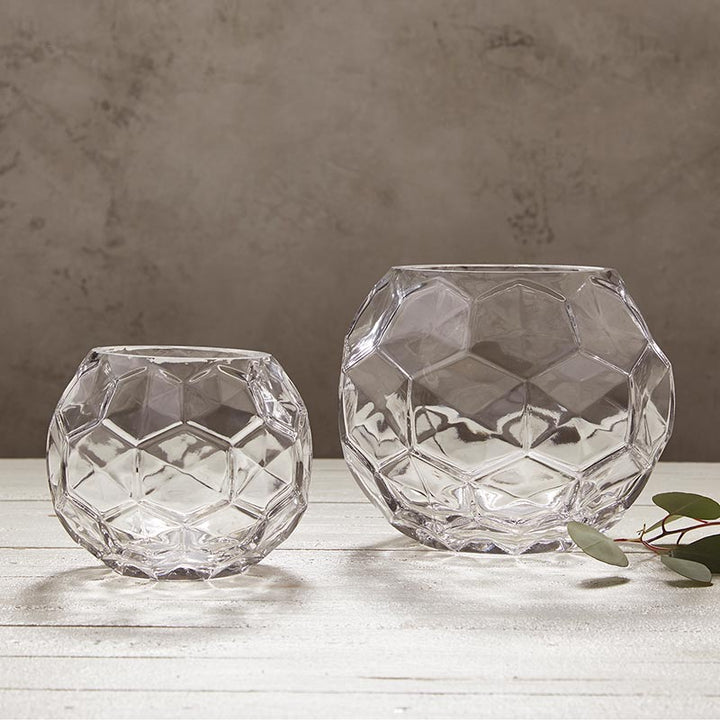 Bubble Glass Vase - Round LGE