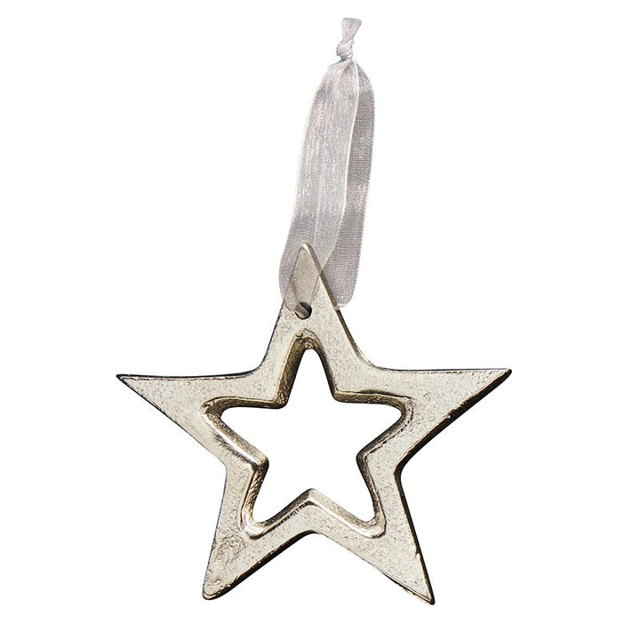 Ornament - Silver Star - Holiday