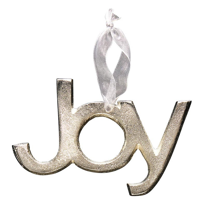 Ornament - Silver Joy - Holiday