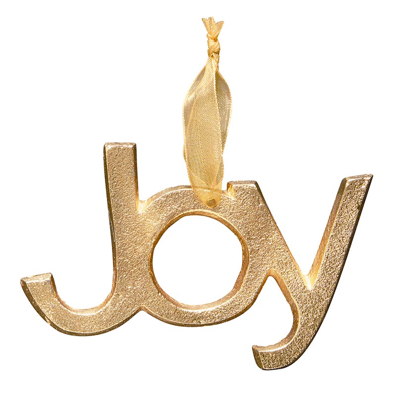 Ornament - Gold Joy - Holiday