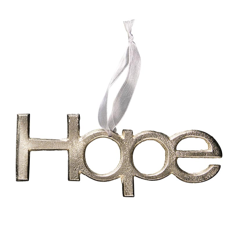 Ornament - Silver Hope - Holiday