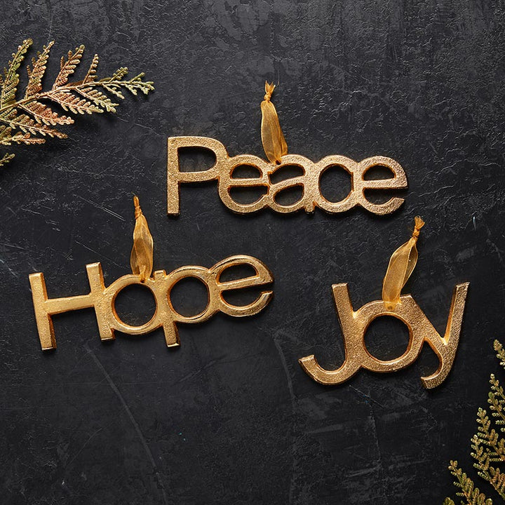 Ornament - Gold Hope - Holiday