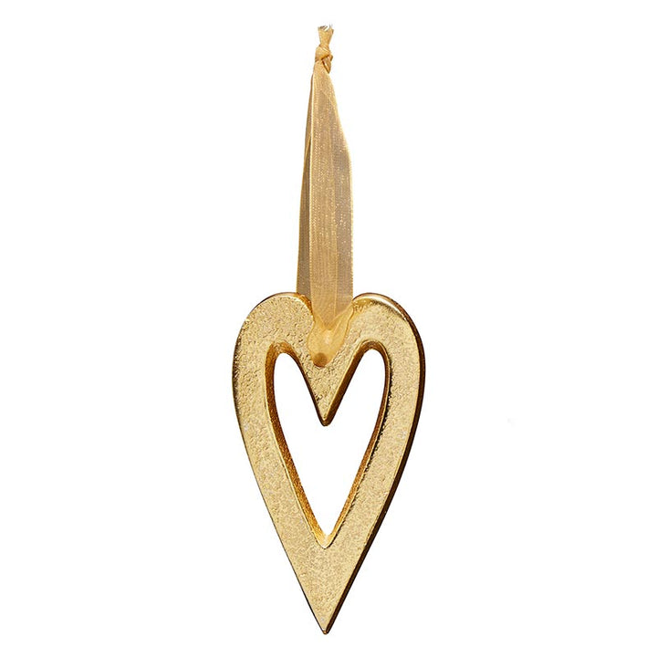 Ornament -Gold Heart- Holiday