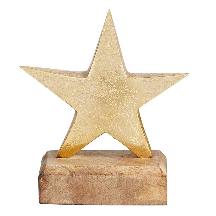 Gold Star w/Base SML - Holiday